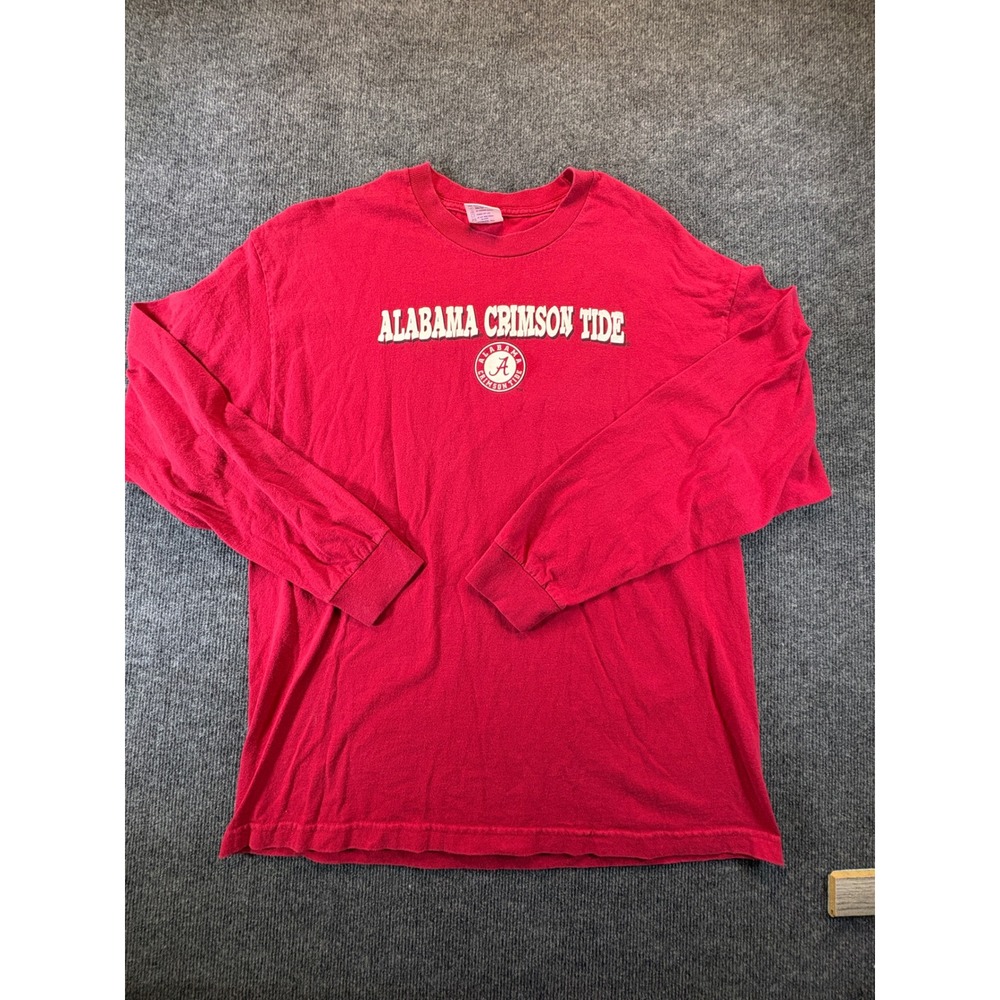 Alabama Crimson Tide Mens XL Red Long Sleeve Rivalry Shirt LSU Auburn Tri-Lake